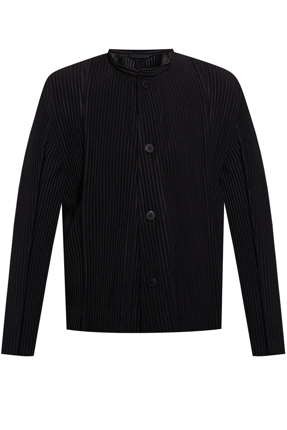 Black Ribbed jacket Bonding Issey Miyake Homme Plisse - IetpShops